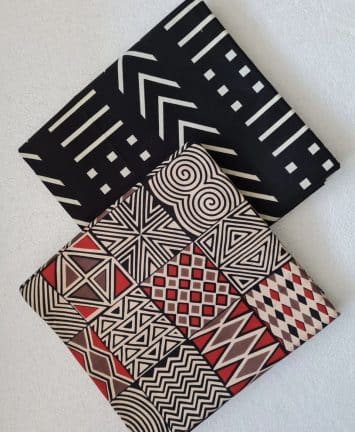 Kitenge fabric samples.